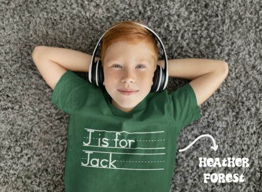 Personalized Alphabet Shirt Design Your Own Custom School Shirt for Kids