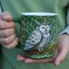Handcrafted Owl Ceramic Mug Eco-Friendly Tea and Coffee Cup in 9oz, 12oz, 14oz, 16oz