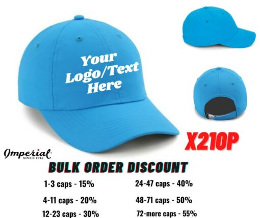 Custom Imperial Caps Elevate Your Brand with Unstructured, Embroidered Caps