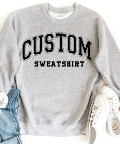 Vintage-Inspired Custom Sweatshirt Design Your Own Retro College Letters
