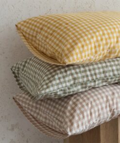 Cozy Comfort Multicolored Gingham Pillowcases for a Serene Sleep Haven
