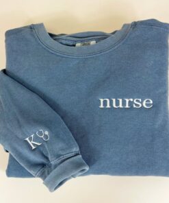 Cozy Comfort for Healthcare Heroes Embroidered Nurse Sweatshirt, Perfect for Graduation and Beyond