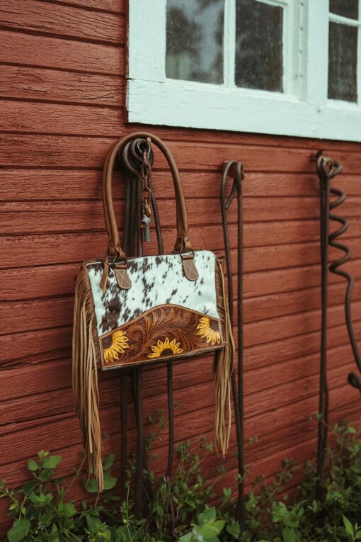 The Avery Sunflower Purse Concealed Carry Haute Southern Hyde by Beth Marie Exclusive Cowhide