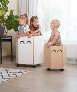Eco-Friendly Rolling Toy Chest Declutter with Style and Sustainability