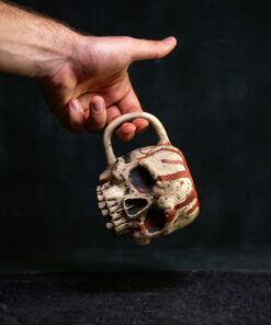 Unveil the Darkness Gothic Skull Mug for Macabre Art Aficionados
