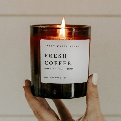 Invigorating Fresh Brewed Coffee Candle A Coffee Lover's Aromatic Delight