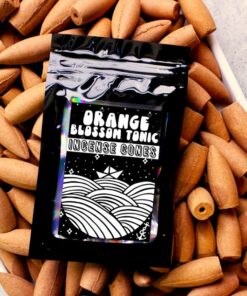 ORANGE BLOSSOM TONIC | Sample Pack | Backflow and Topflow Incense Cone | Extra Large 2 Inch Cones
