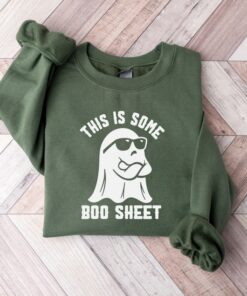 Hauntingly Cute "Boo Sheet" Sweatshirt for Spooky Halloween Shenanigans