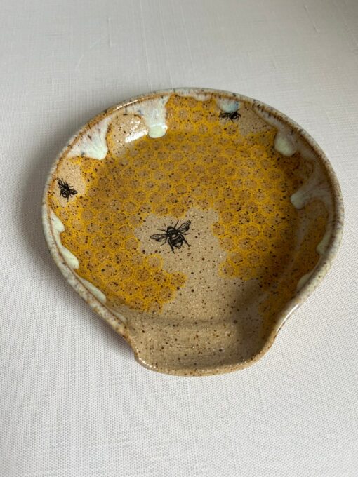 Honey Haven The Buzz-Worthy Spoon Rest with Drippy Honey and Bees