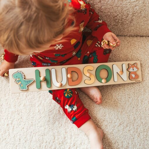 Personalized Dinosaur Name Puzzle A Roaring Gift for Toddlers and Dino-Lovers
