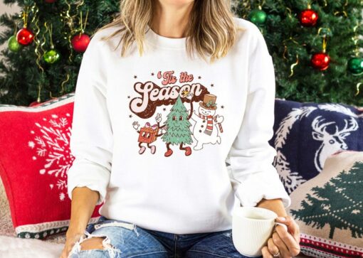 Deck the Halls with Festive Cheer Tis the Season Christmas T-shirt