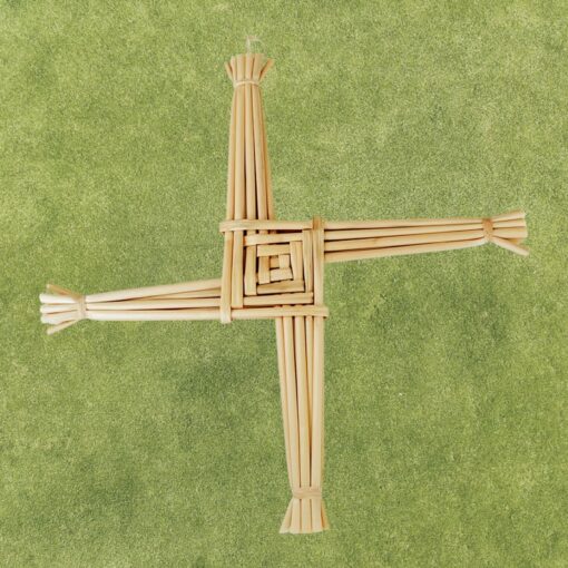 Brighid's Cross Intricate Wheat Weaving for Irish Heritage and Home Decor