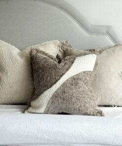 Sienna Grey and Cream Fringed Cushion Elevate Your Home Decor with Comfort and Style