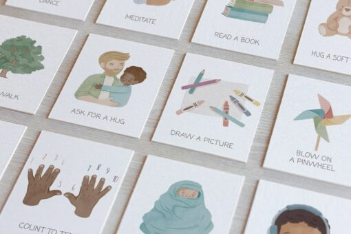 41 Calming Corner Flashcards Empowering Kids with Calming Strategies and Emotional Regulation