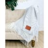 Personalized Monogrammed Farmhouse Blanket A Thoughtful Corporate Gift for Mom