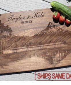 Personalized Mountain Cutting Board Engrave Your Memories on a Culinary Canvas