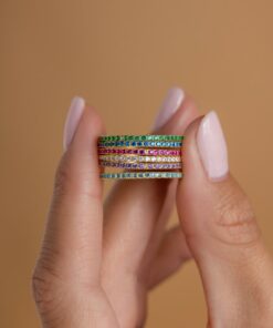 Birthstone Eternity Ring Celebrate Your Love with a Personalized Infinity Gemstone Band