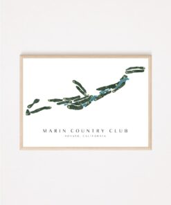 Personalized Golf Course Map The Perfect Gift for Golf Enthusiasts