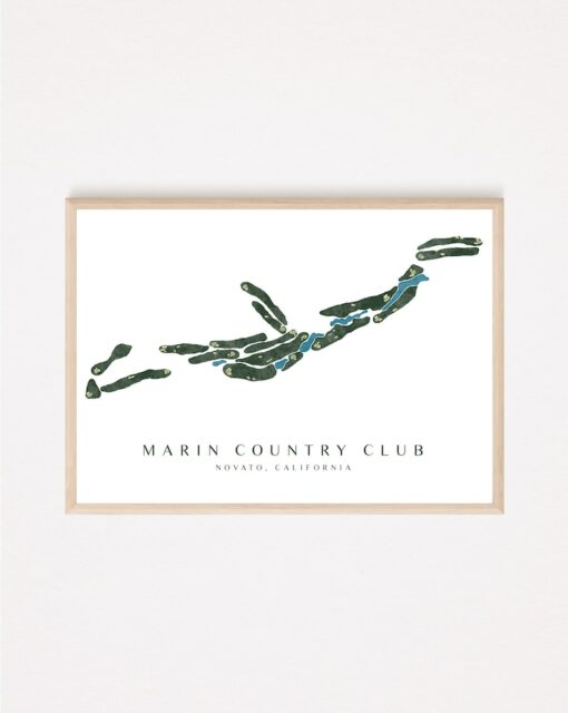 Personalized Golf Course Map The Perfect Gift for Golf Enthusiasts