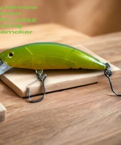 Phoxy Minnow Handcrafted Electro Lime Trout Lure for Anglers
