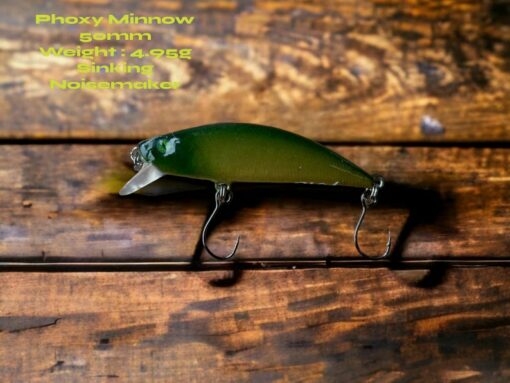 ?Minnow Kaki 2? Handcrafted Trout Enticer | Precision-Engineered Hard Lure