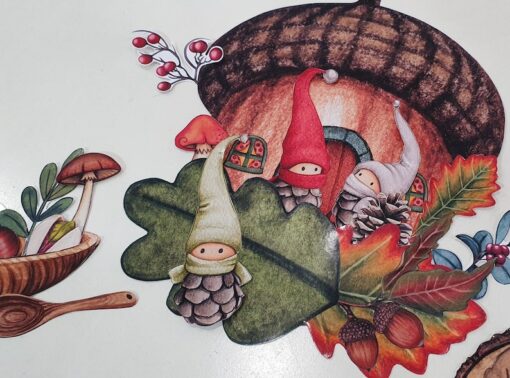 Acorn House Printable Play Set Build a Fairy Land, DIY Paper Craft for Kids, Pretend Play, Animal Puppets, Paper Doll House