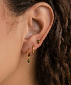 Captivating Peridot Earring Set Minimalist Elegance for Every Occasion