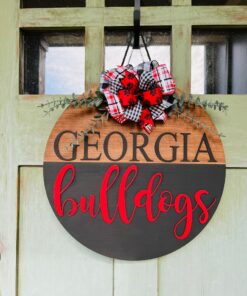 Georgia Bulldogs Front Door Hanger Show Your Team Spirit with Style