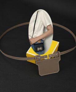 12mm Epsom Leather Shoulder Strap for Constance Slim Wallet Elevate Your Style with Crossbody Convenience