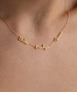 Dainty Name Necklace Personalized Family Keepsake for Cherished Memories