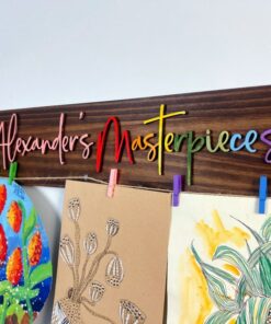 Personalized 3D Art Display Sign Immortalize Your Child's Artistic Genius