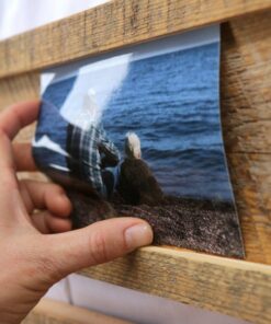 Reclaimed Wood Photo Display Effortless Memory-Keeping for Timeless Treasures