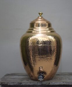 Handcrafted 8.5L Pure Copper Water Dispenser Enhance Your Hydration with Ayurvedic Benefits
