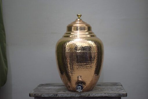 Handcrafted 8.5L Pure Copper Water Dispenser Enhance Your Hydration with Ayurvedic Benefits