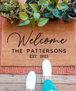 Personalized Doormat Welcome Home with a Touch of Elegance