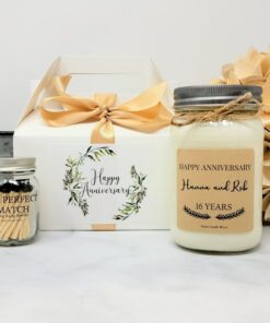 Celebrate Your Love Personalized Anniversary Candle - A Timeless Keepsake