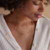 Personalized Sideways Initial Necklace with Box Chain A Timeless Treasure for Her