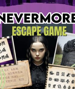 Unleash the Thrills Printable Adult Escape Room Game for Halloween