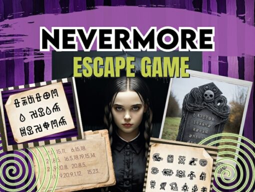 Unleash the Thrills Printable Adult Escape Room Game for Halloween