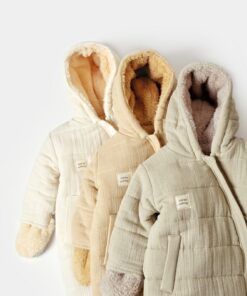 Cozy and Breathable Organic Muslin Astronaut Romper for Baby's Cosmic Adventures