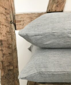 Striped Linen Pillowcase Soft, Natural Elegance for Your Home