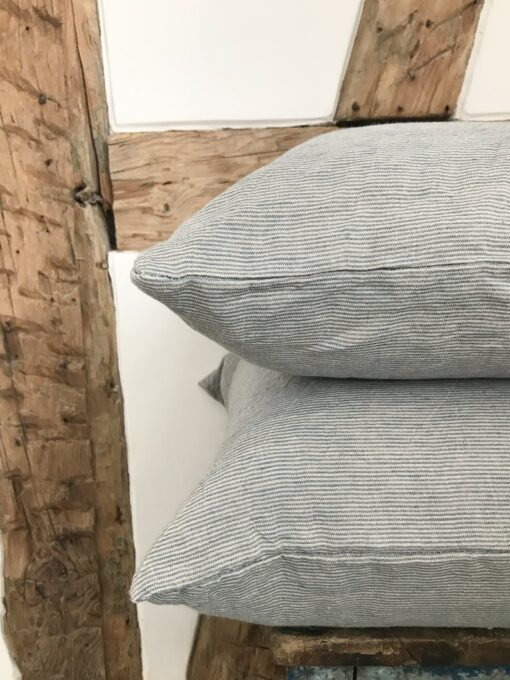 Striped Linen Pillowcase Soft, Natural Elegance for Your Home
