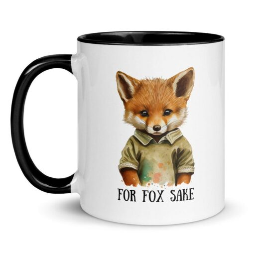 Sip with a Smile "For Fox Sake" Mug for Foxy Fun