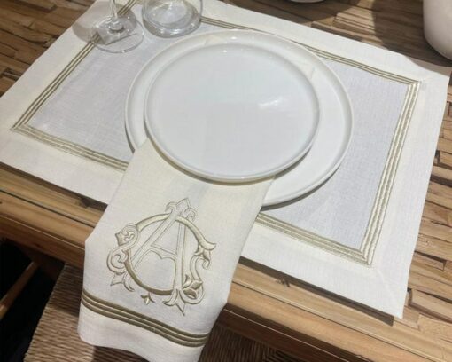 Personalized Embroidered Table Linens Elevate Your Dining Experience with Monogrammed Elegance