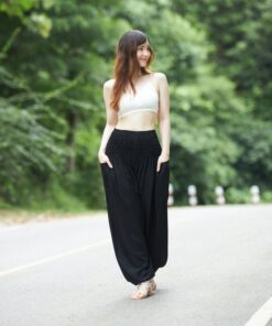 Flowy Boho Harem Pants Embrace Bohemian Chic for Yoga, Relaxation, and Style