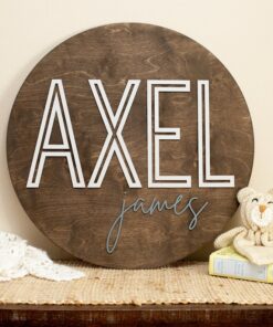 Personalized 3D Wooden Nursery Name Sign A Unique Touch for Your Little One's Space