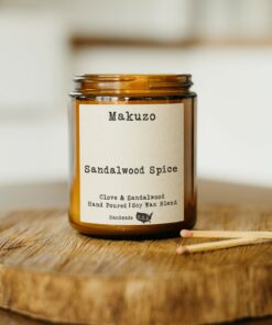 Aromatic Escape Clove and Sandalwood Wood Wick Candle for a Serene Ambiance