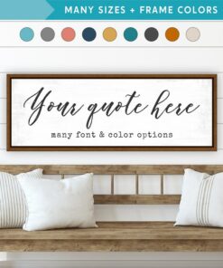 Personalized Canvas Quotes Create Your Own Custom Wall Art | Pretty Perfect Studio