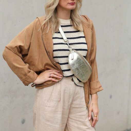 Genuine Leather Bum Bag Versatile Crossbody, Shoulder, or Belt Bag with Premium Leather Strap