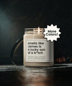 Personalized Engagement Candle A Unique and Heartfelt Gift for the Happy Couple